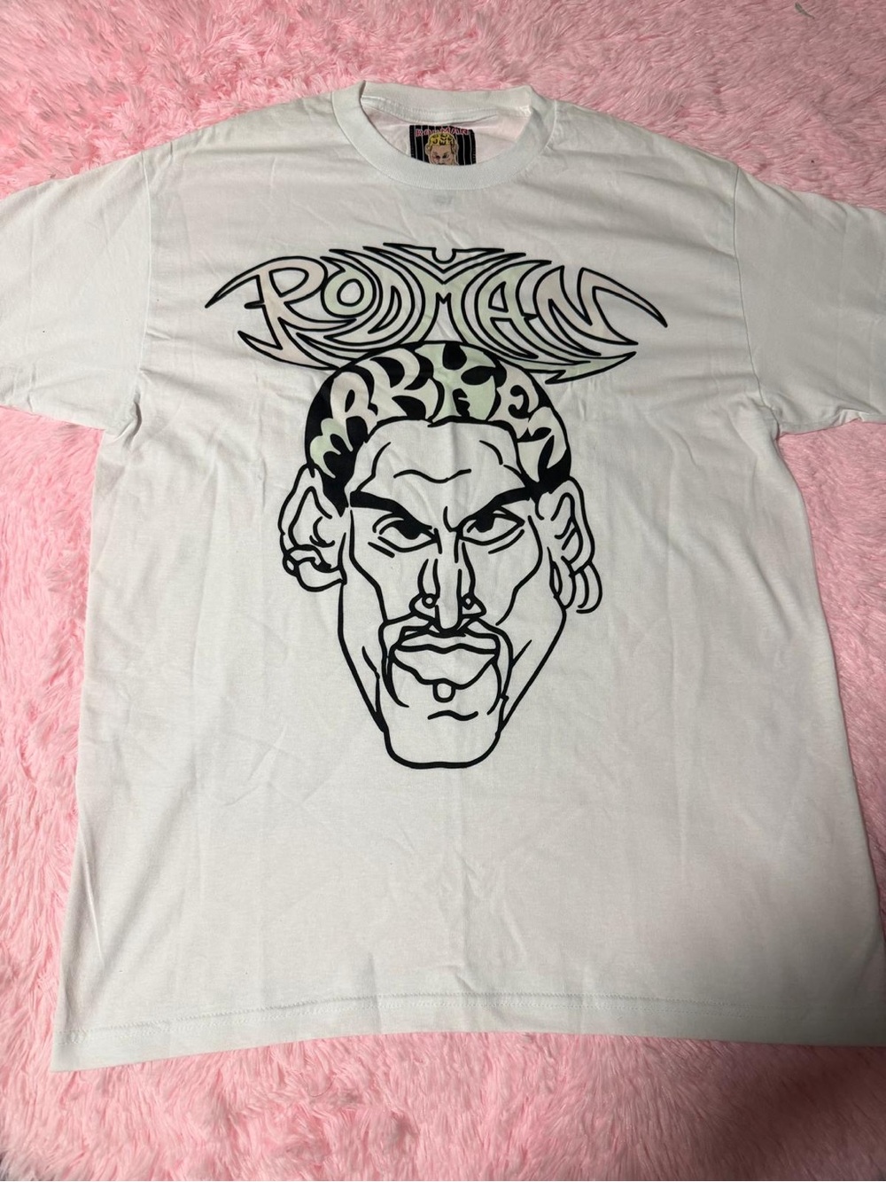 Roman Graphic White Short Sleeve Tee by